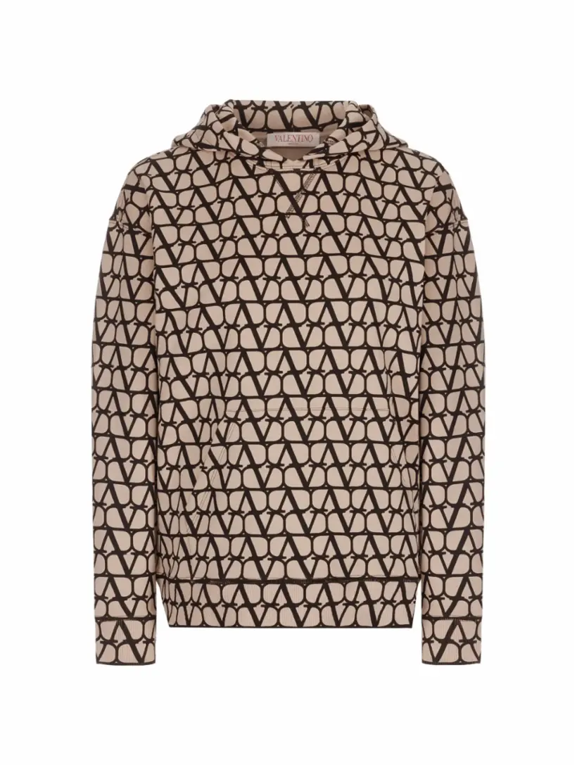 

Хлопковое худи Toile Iconographe Valentino Garavani, мультиколор