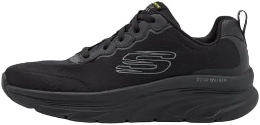 Мужские кроссовки Skechers D'lux Walker Scrambler, Black Mesh Synthetic Trim