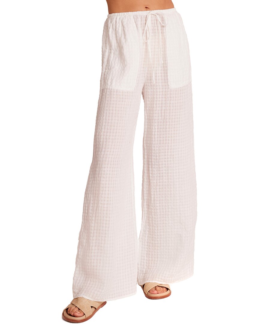 

Пляжные брюки Bella Dahl Wide Leg с карманами из льна, белый
