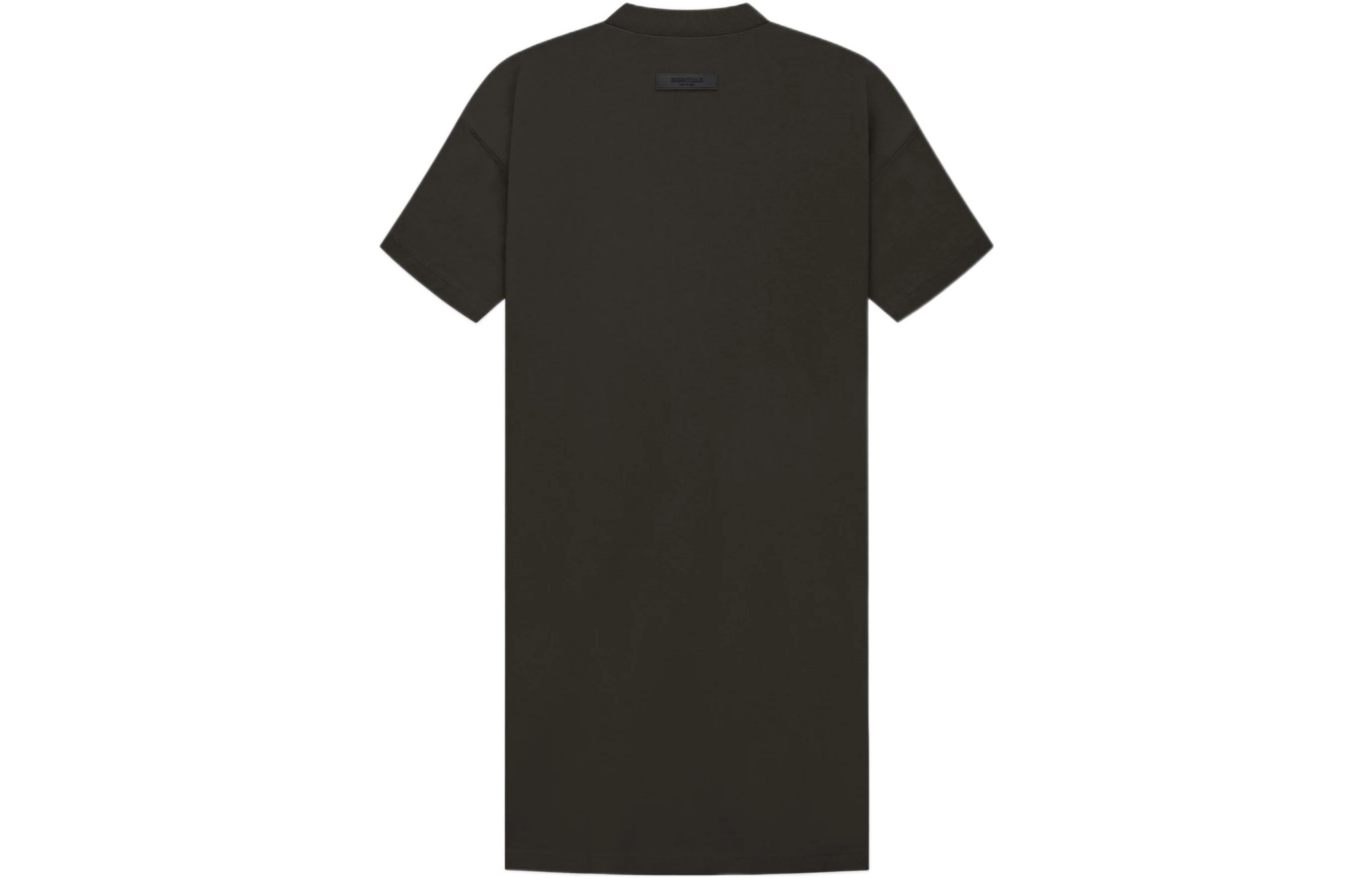 Футболка-платье женская Iron Fear Of God Essentials, серо-черная — фото 3
