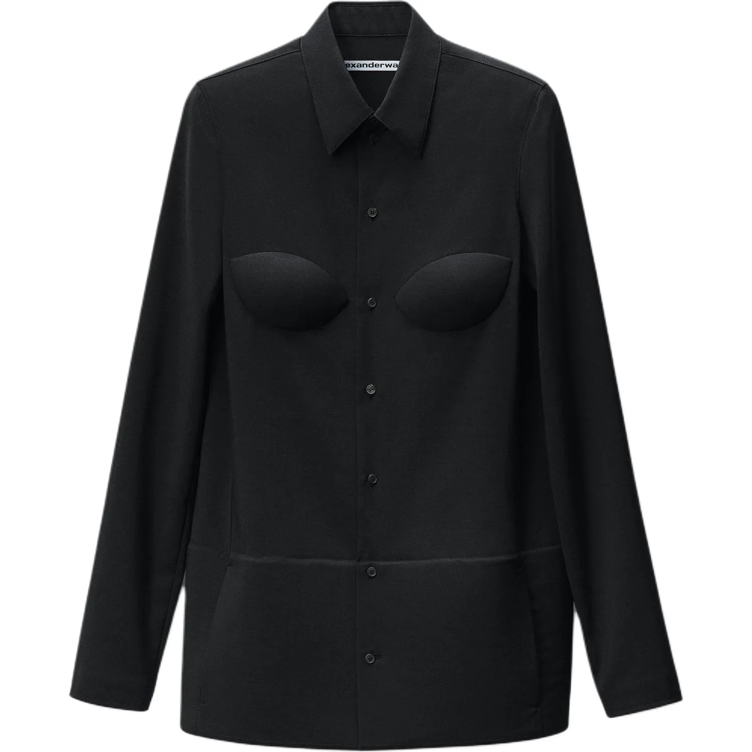 Платье женское с длинным рукавом SS26 Alexander Wang, Charcoal
