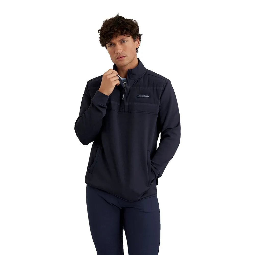 

Толстовка Calvin Klein Golf Houston Hybrid half zip, синий