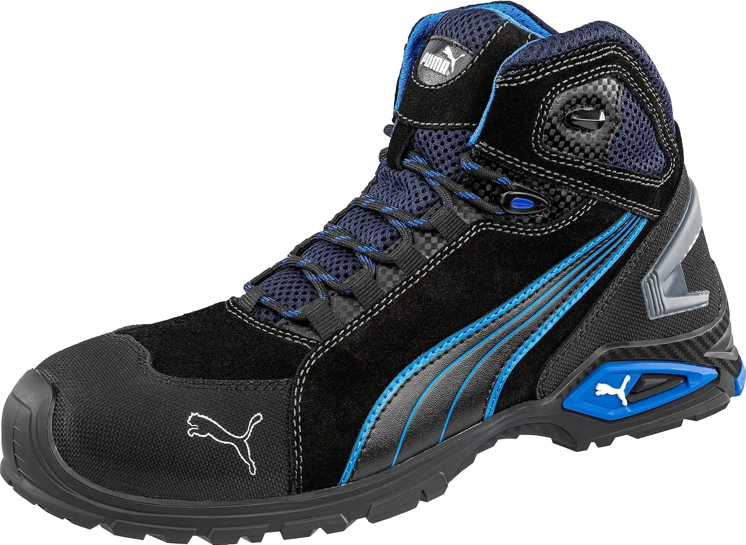Отличные ботинки PUMA Safety Rio Black Mid для мужчин