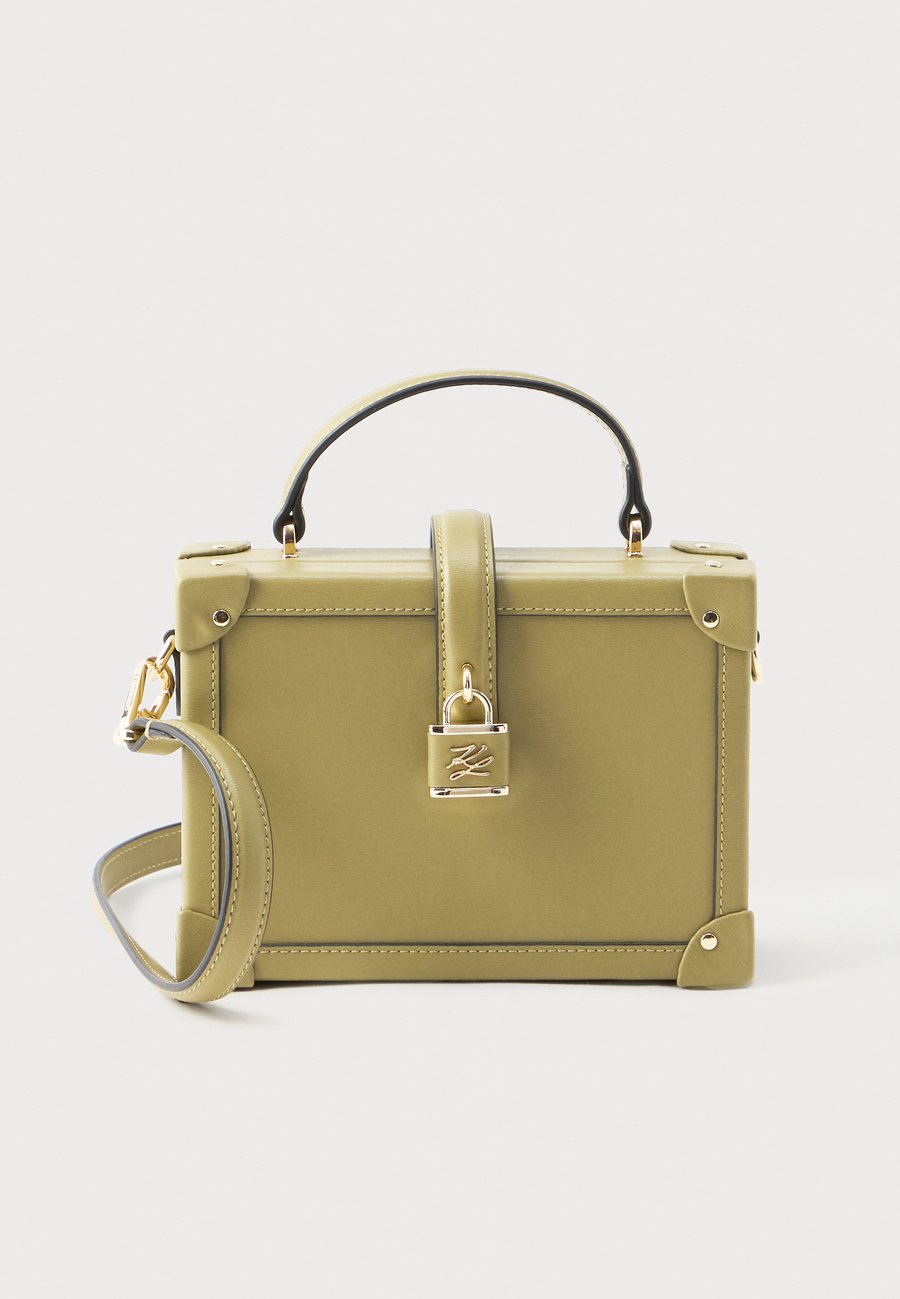 

Сумка KARL LAGERFELD AUTOGRAPH PADLOCK TRUNK, Cedar/Khaki