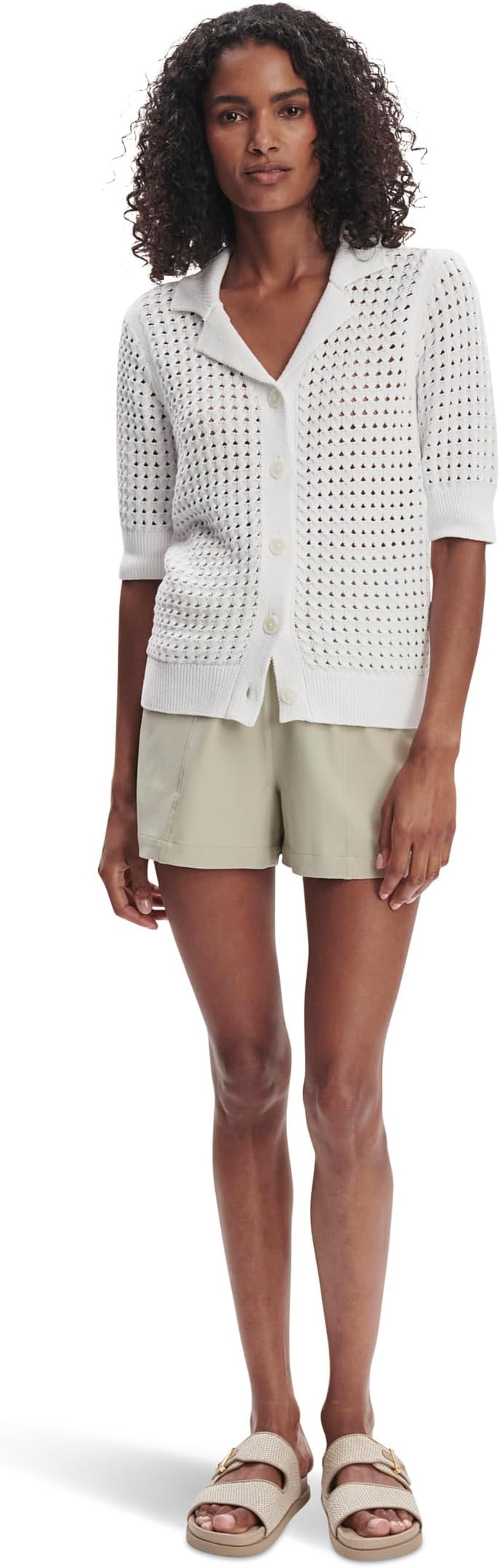 

Толстовка Varley Ellie Knit Shirt, белый