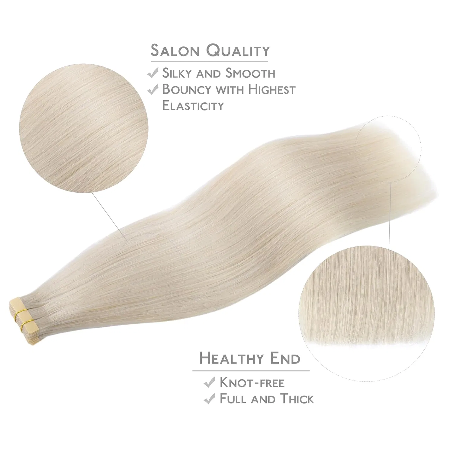 Накладные пряди «Tape-In Extensions» из натуральных волос от WENNALIFE Wennalife — фото 4