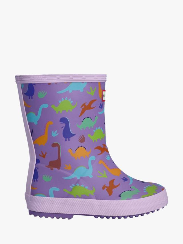 

Детские классические резиновые сапоги с динозаврами Hunter, Purple/Multi