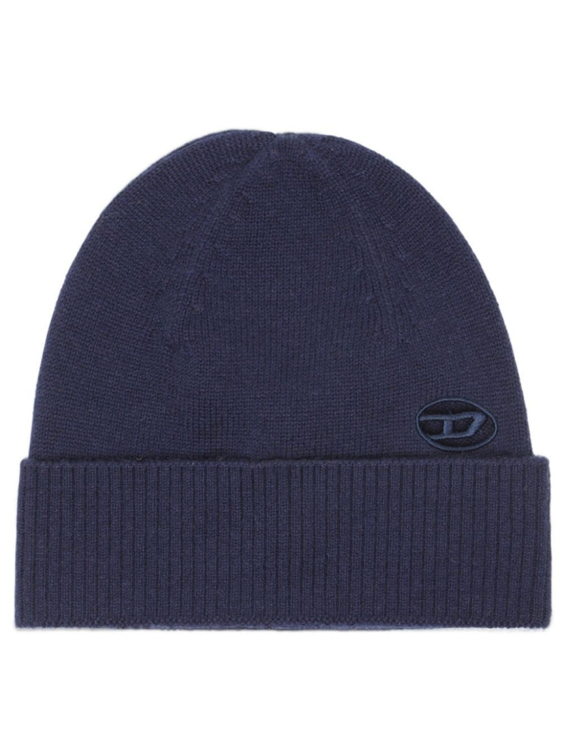 

Diesel шапка бини с нашивкой Oval D, синий