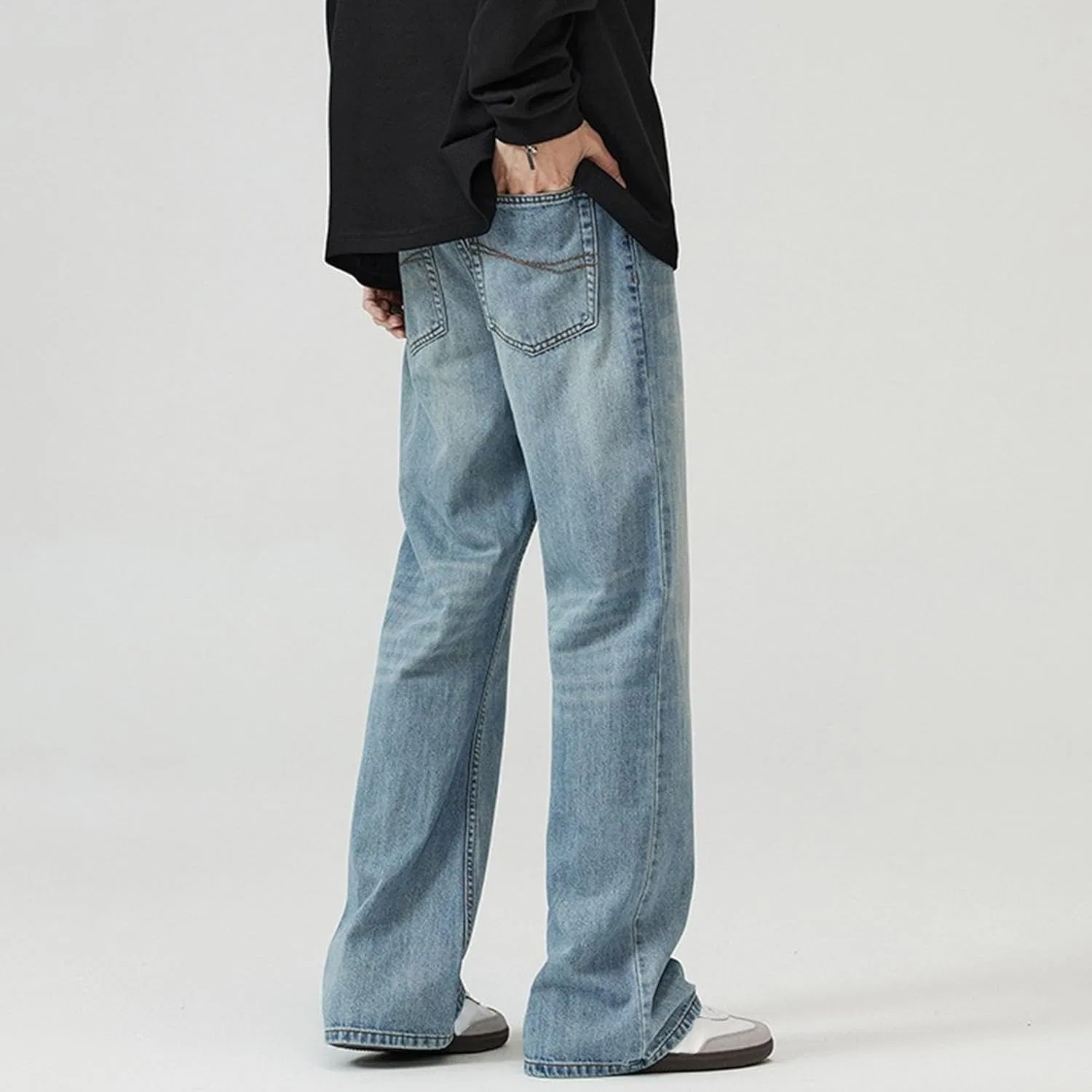Джинсы свободные Classic Baggy Jeans, светло-голубой — фото 3