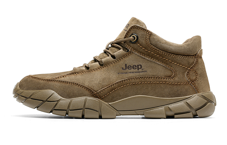 

Jeep Кроссовки для походов мидтоп унисекс цвета хаки, цвет Khaki