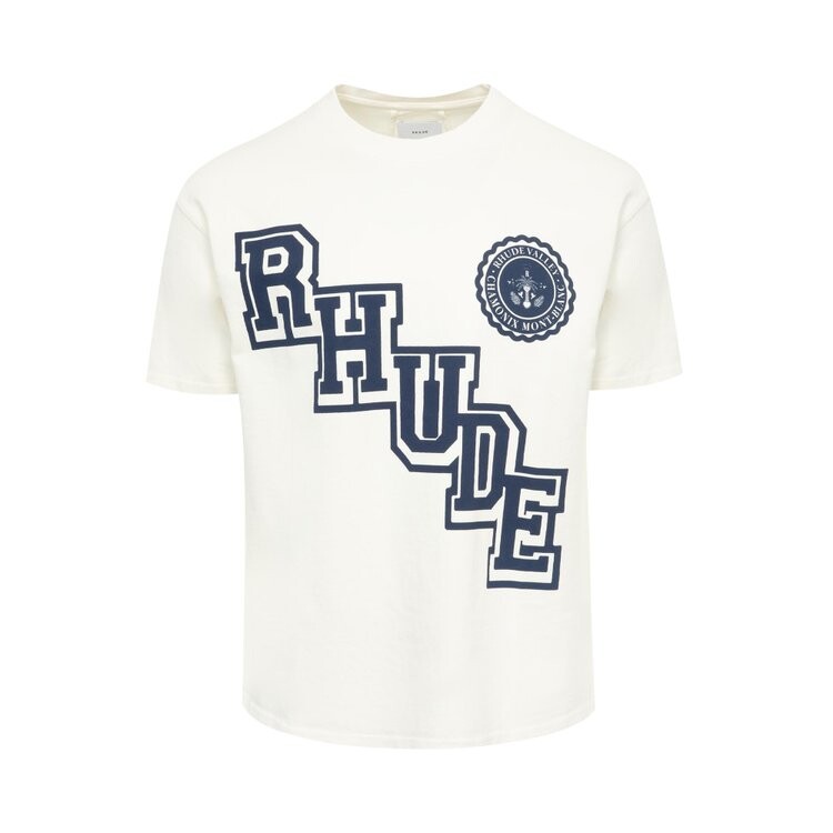 

Футболка Rhude Collegiate Crest Tee, цвет Vintage White