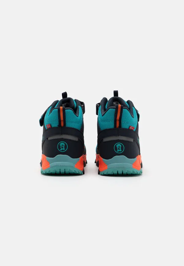 Походные ботинки средней высоты tronfjell Trollkids, Atlantic Blue/Dark Navy/Glow Orange — фото 3