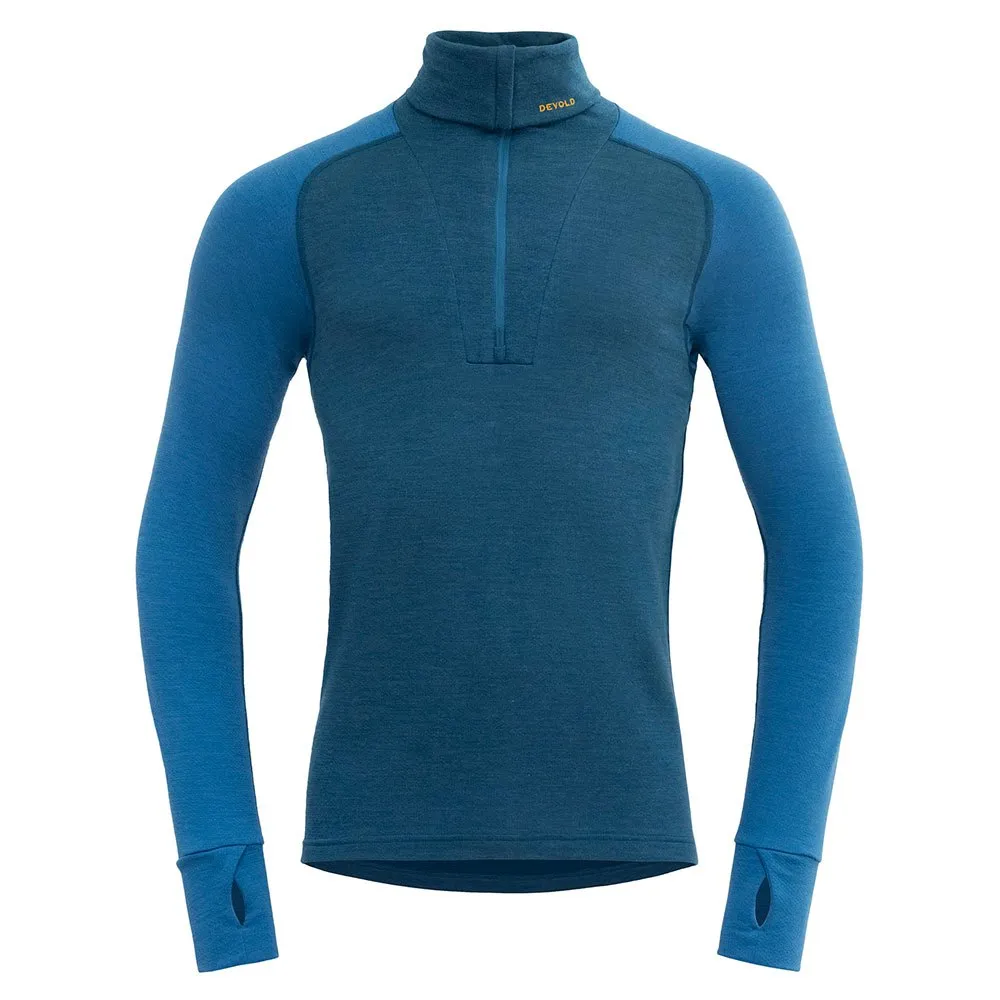 

Лонгслив DEVOLD OF NORWAY Expedition Merino Silk half zip, синий