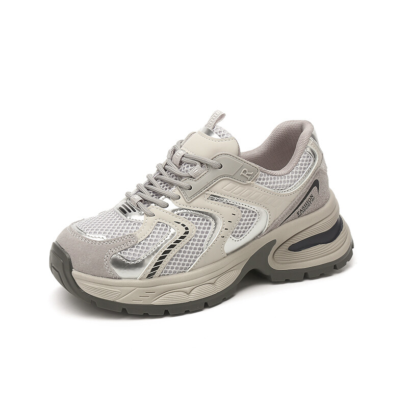 

Кроссовки Jin Baichuan Chunky Sneakers Women's Mid-top, серый