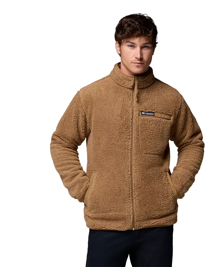 

Мужская куртка Rugged Ridge с высоким ворсом и молнией на всю длину Columbia, загар/бежевый