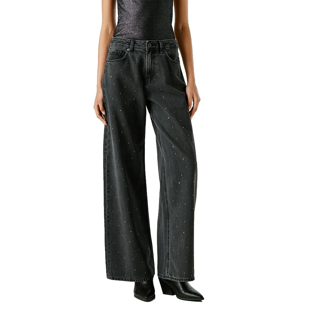 

Джинсы Pepe Jeans Wide Leg Mid Waist Lina Sparkle jeans, синий