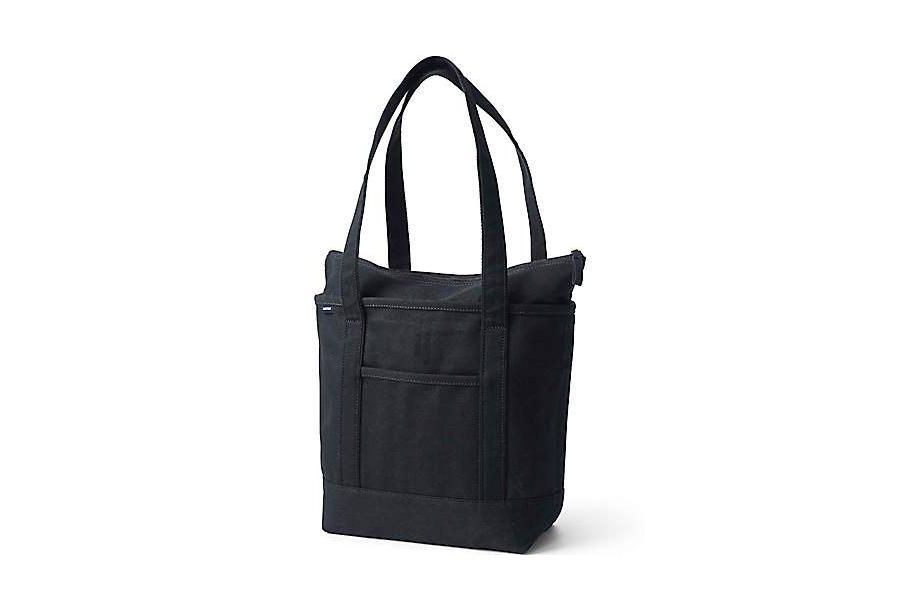 

Средняя однотонная холщовая сумка-тоут с пятью карманами, застежкой-молнией и длинными ручками Lands' End, цвет black/black, Черный, Средняя однотонная холщовая сумка-тоут с пятью карманами, застежкой-молнией и длинными ручками Lands' End, цвет black/blac