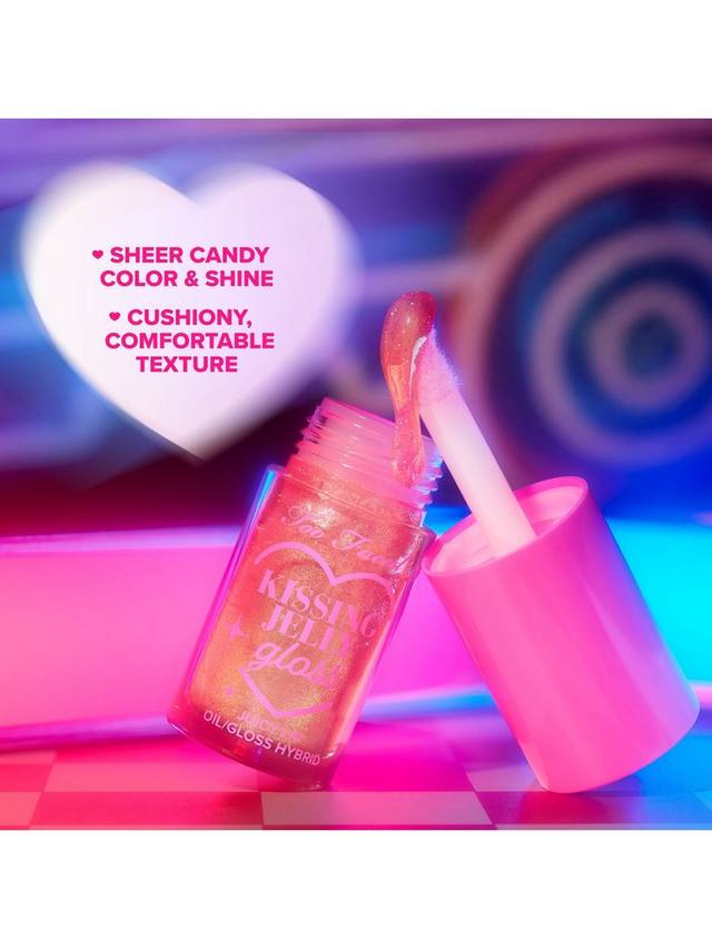 Блеск для губ Kissing Jelly с масляной текстурой Too Faced, Cherry Pie — фото 4