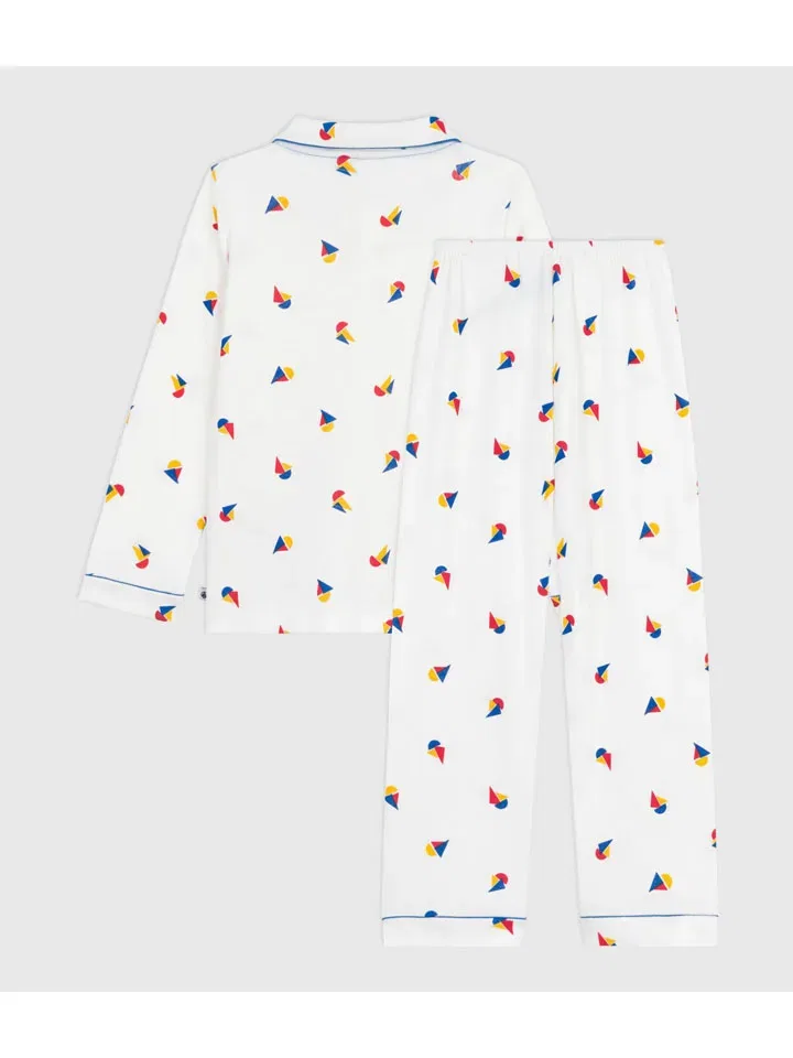 Пижама с принтом PETIT BATEAU, белый/разноцветный — фото 2