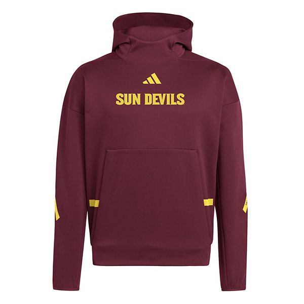Мужской бордовый худи arizona state sun devils zne Adidas — фото 3