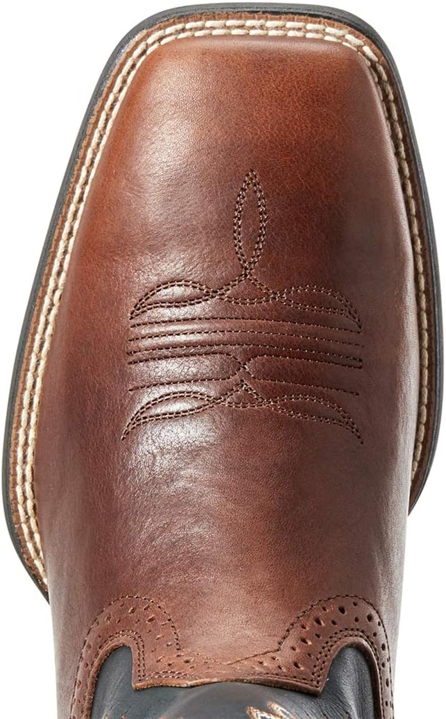 Мужские западные ковбойские сапоги Ariat Sport с широким квадратным носком, Cognac Candy — фото 4