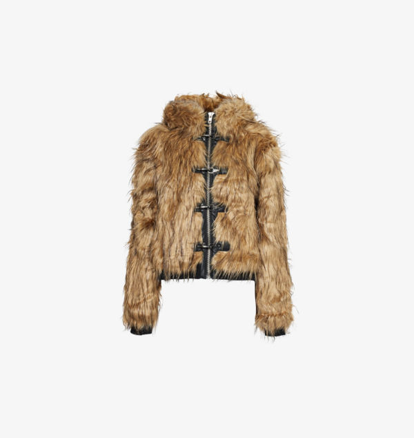 

Куртка Mendoza с капюшоном и искусственным мехом, прямого кроя Jaded London, цвет blonde