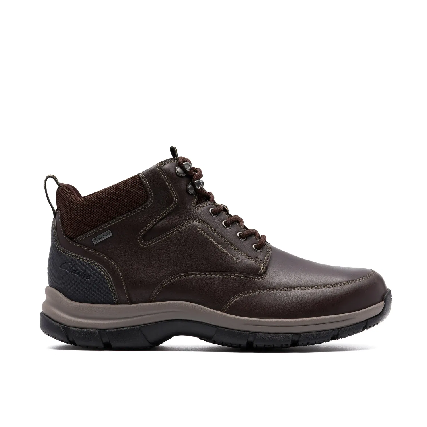 Ботинки на шнуровке GORE-TEX Clarks, коричневый