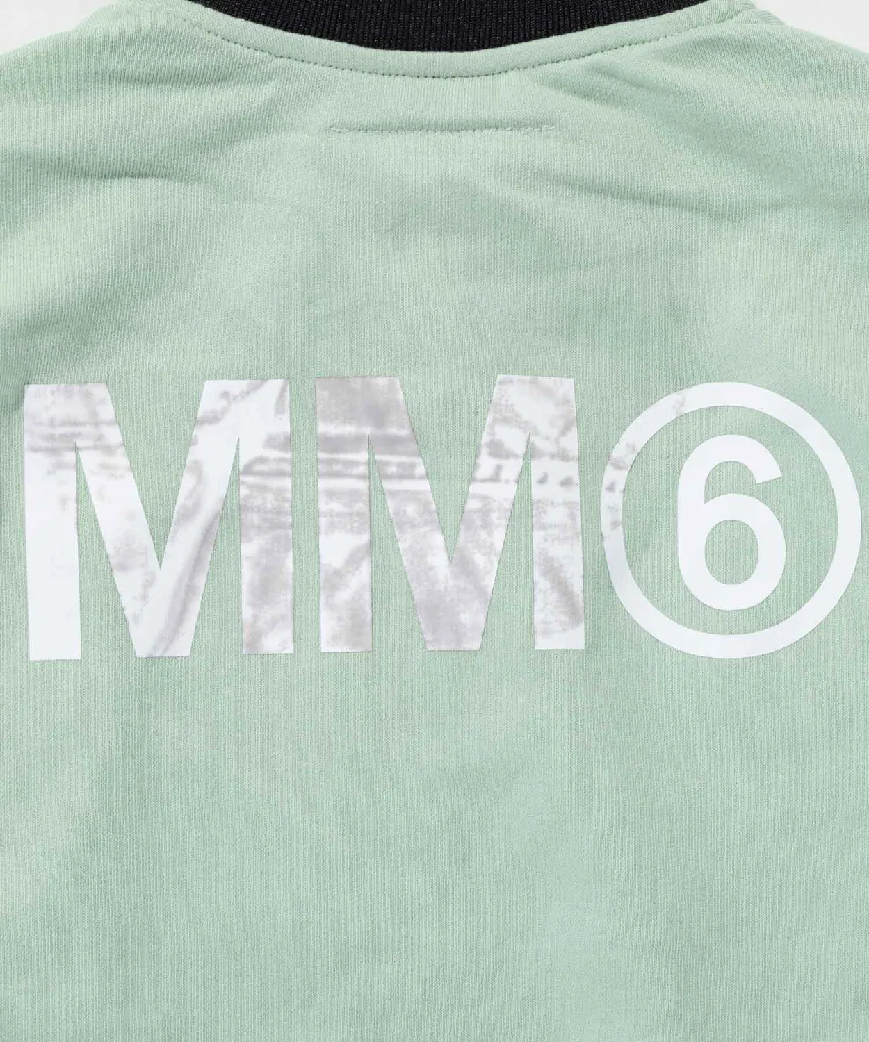 Блузон MM6 Maison Margiela для детей и подростков, молния, логотип, светло-зеленый — фото 2
