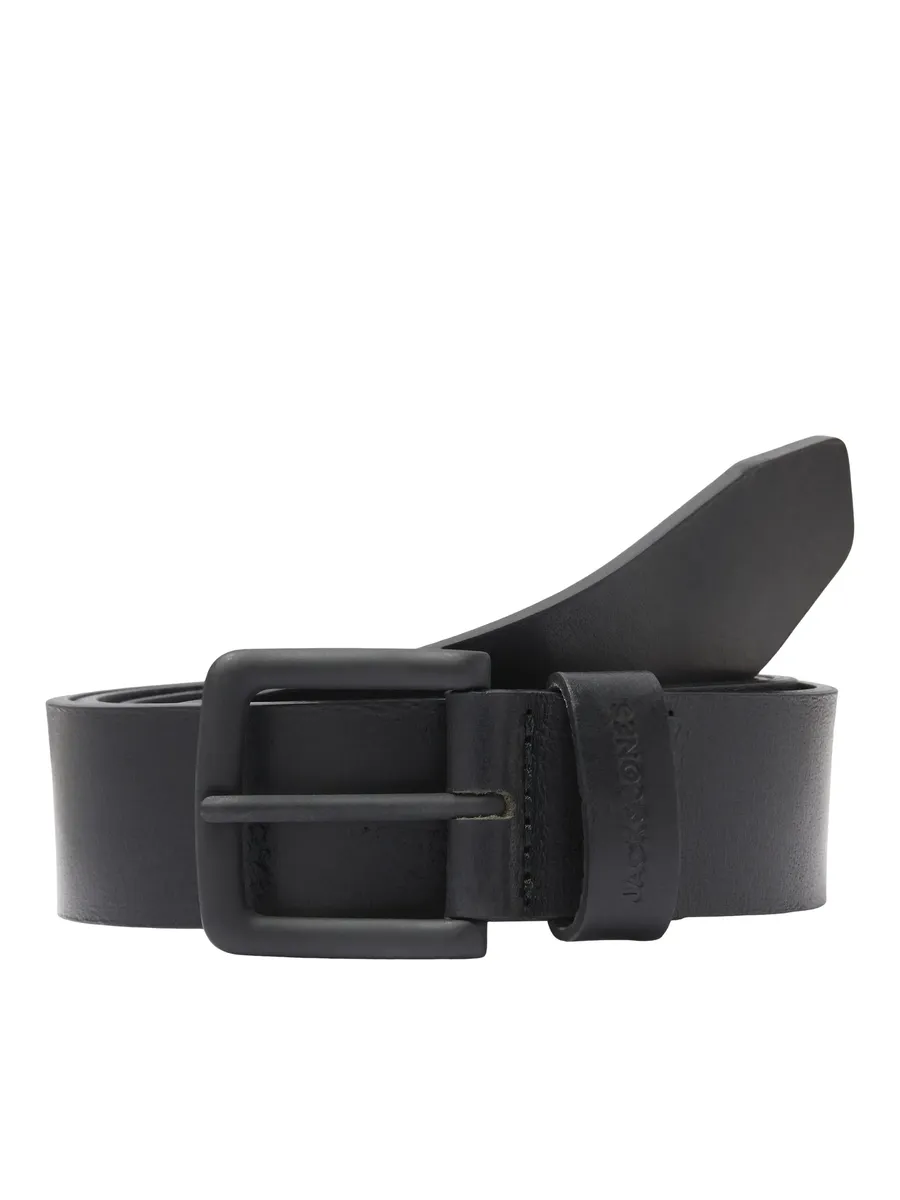

Кожаный ремень Jack & Jones "JACROMA LEATHER BELT NOOS", черный