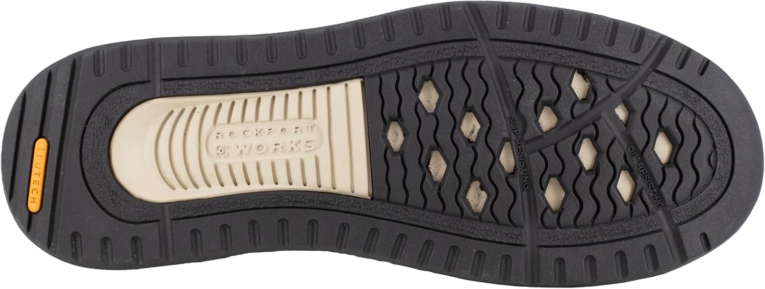 Мужские слипоны для работы Rockport Rk2151 Langdon с композитным носком, модель Sd10, Брин, Breen — фото 3