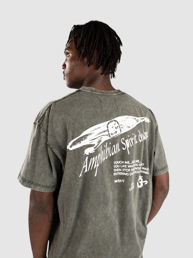 

Футболка Misfit Shapes Amphibian Spirits T-Shirt, pigment green, Зеленый, Футболка Misfit Shapes Amphibian Spirits T-Shirt, pigment green