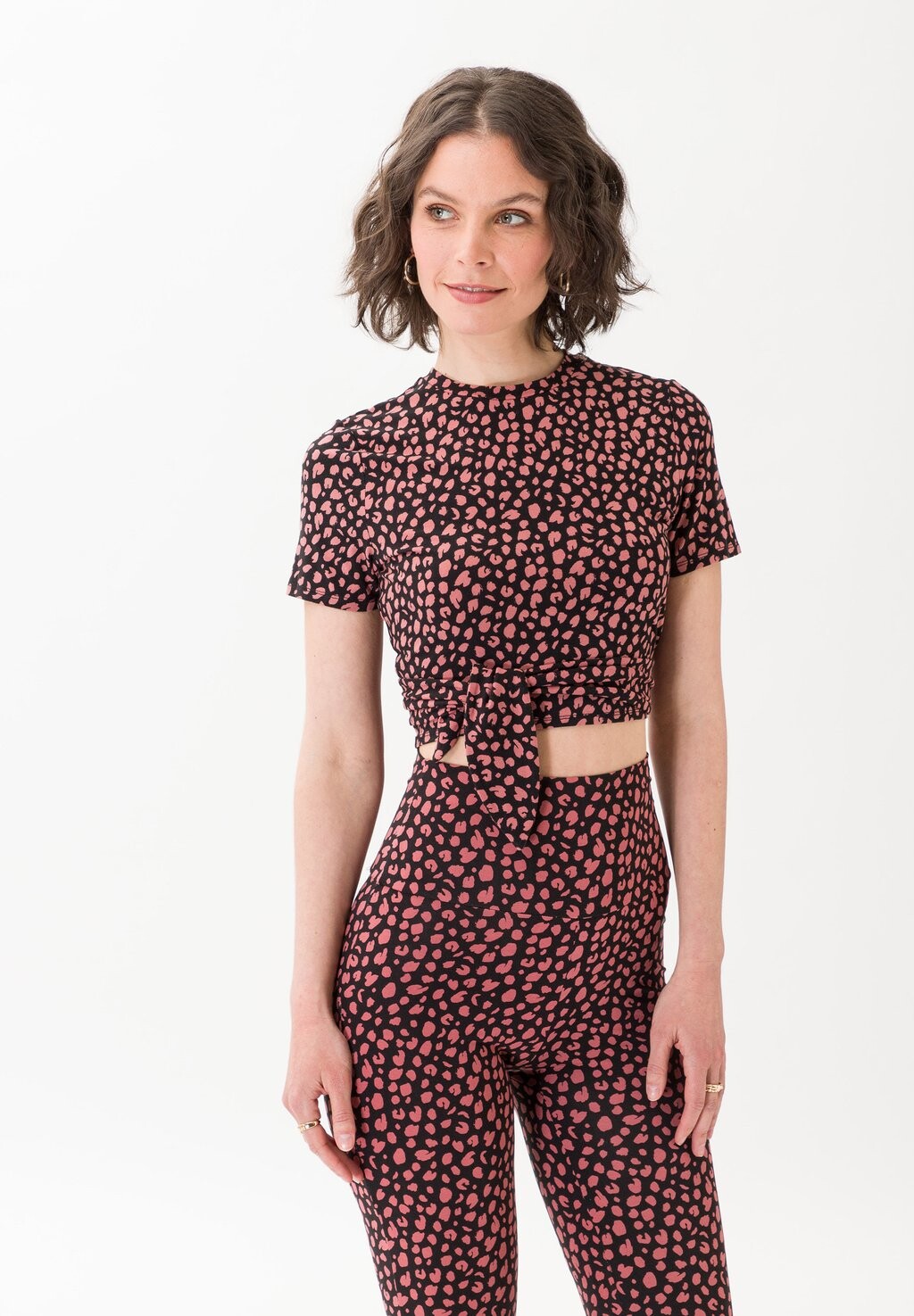 

Футболка с принтом Les Lunes, Коричневый, Футболка с принтом Les Lunes