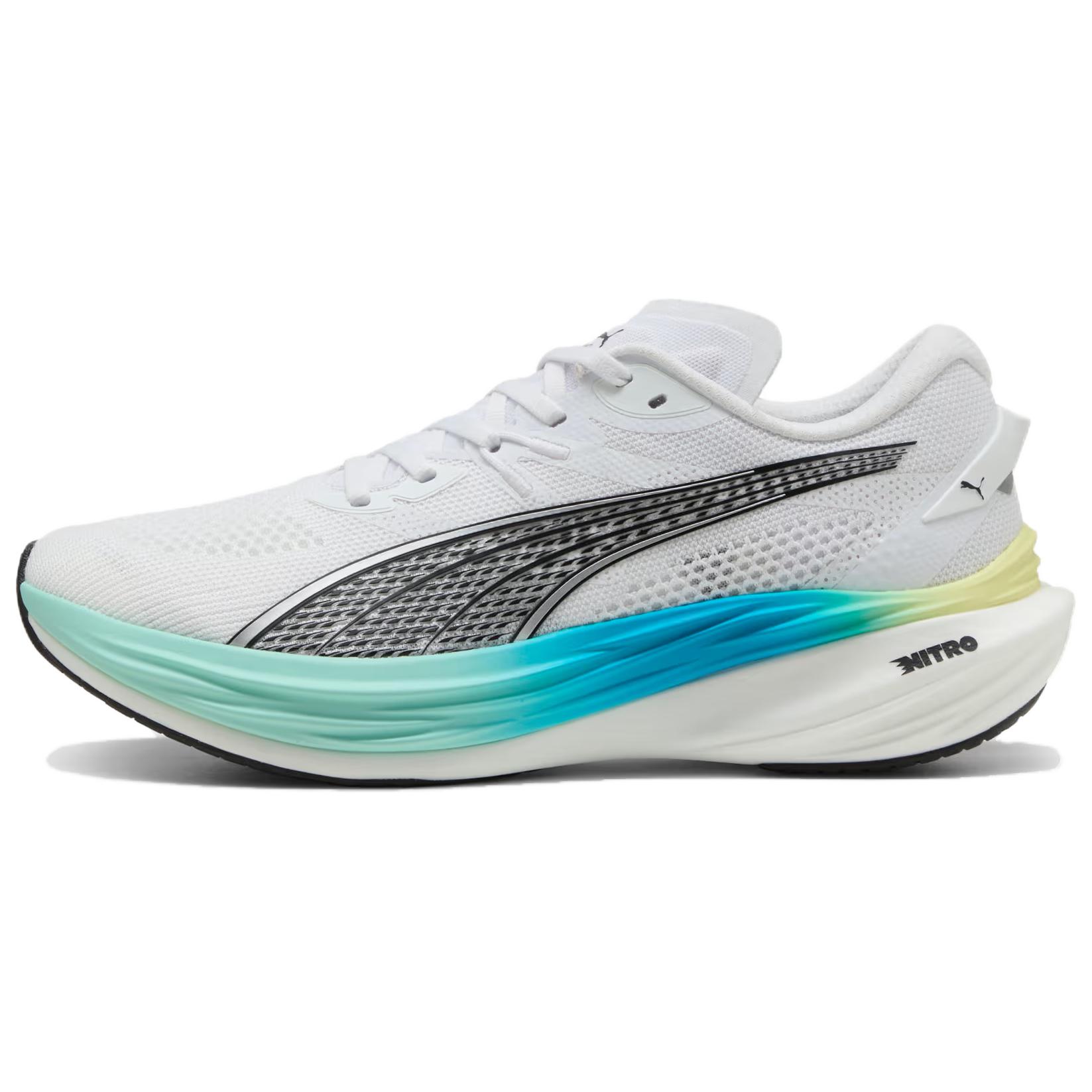 

PUMA Кроссовки Deviate NITRO 3 с низким верхом, устойчивые к истиранию, дышащие, белые
