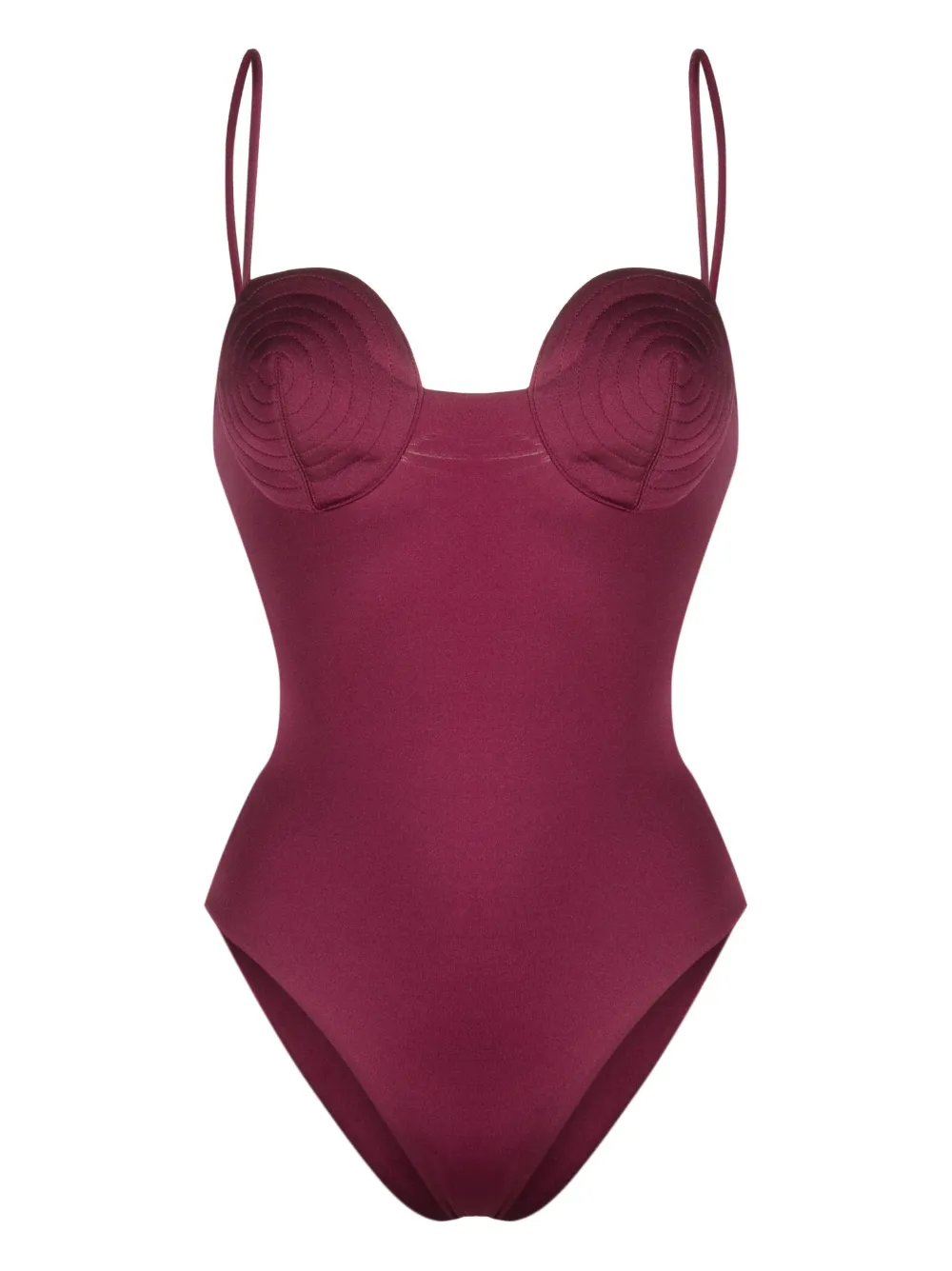 

Купальник с декоративной строчкой Noire Swimwear, розовый