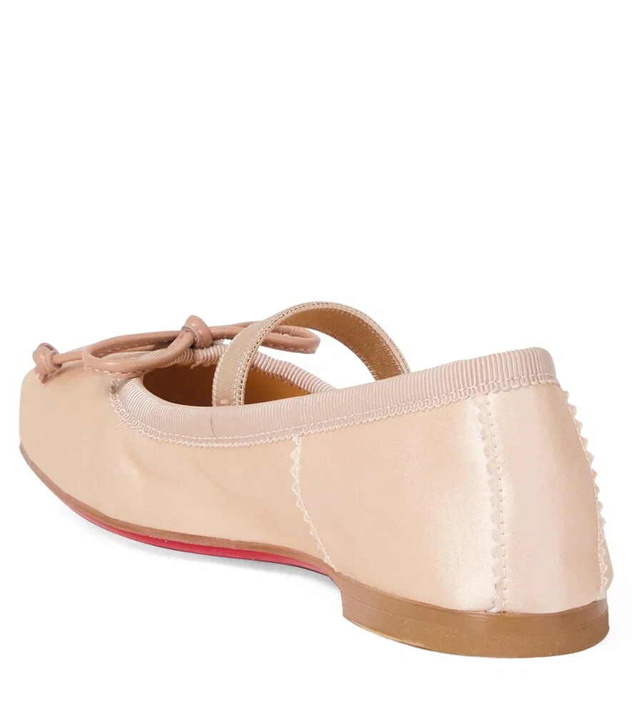 Балетки Baballet из креп-сатина Christian Louboutin Kids, розовый — фото 3