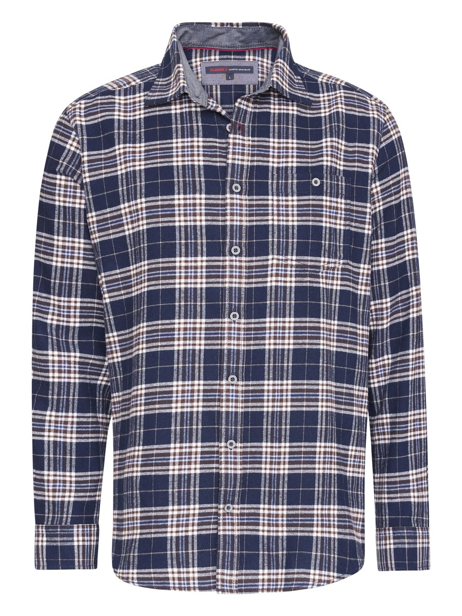 

Рубашка на пуговицах классического кроя PADDOCKS, темно-синий