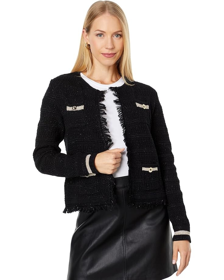 

Свитер Lilly Pulitzer Beckington Cardigan, цвет Black Metallic