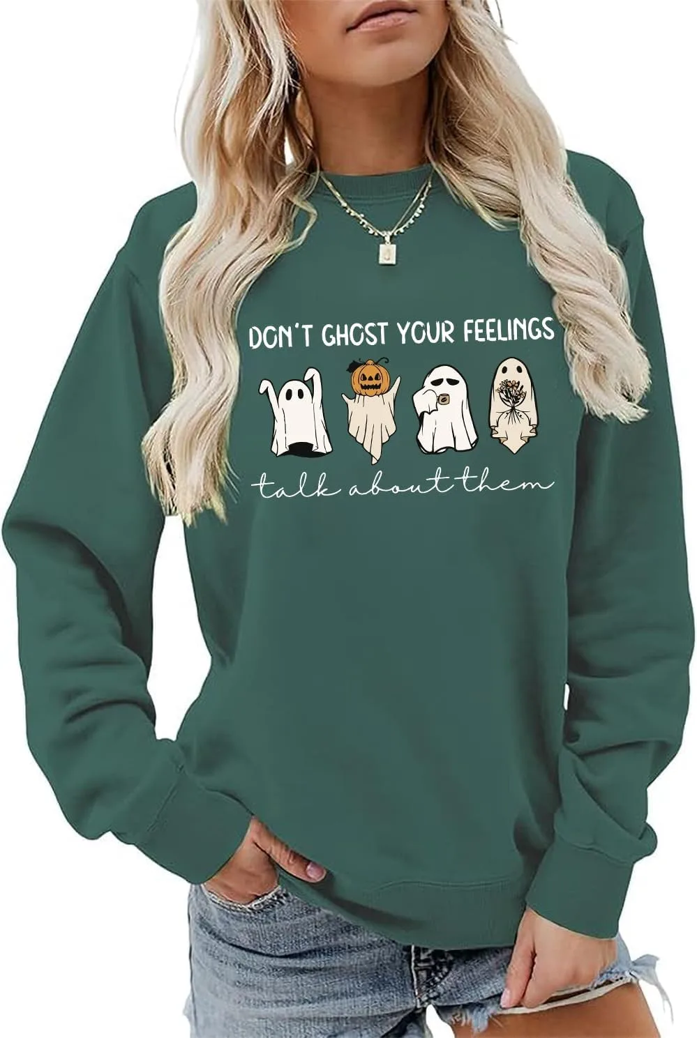 

Толстовка Don't Ghost Your Feelings с длинным рукавом
