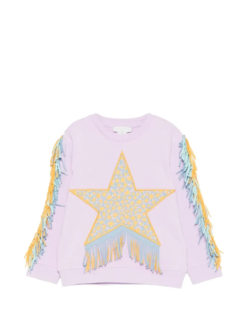 Толстовка с бахромой Stella McCartney Kids, фиолетовый