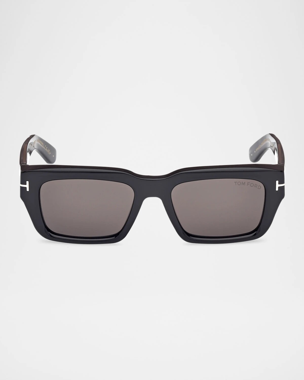 

Мужские солнцезащитные очки Icon Collection Tom Ford, цвет Shiny Black Shiny Crysal Logosmoke Lenses