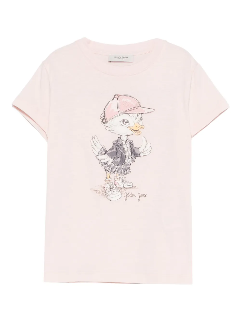 

Футболка с принтом edna Golden Goose Kids, розовый