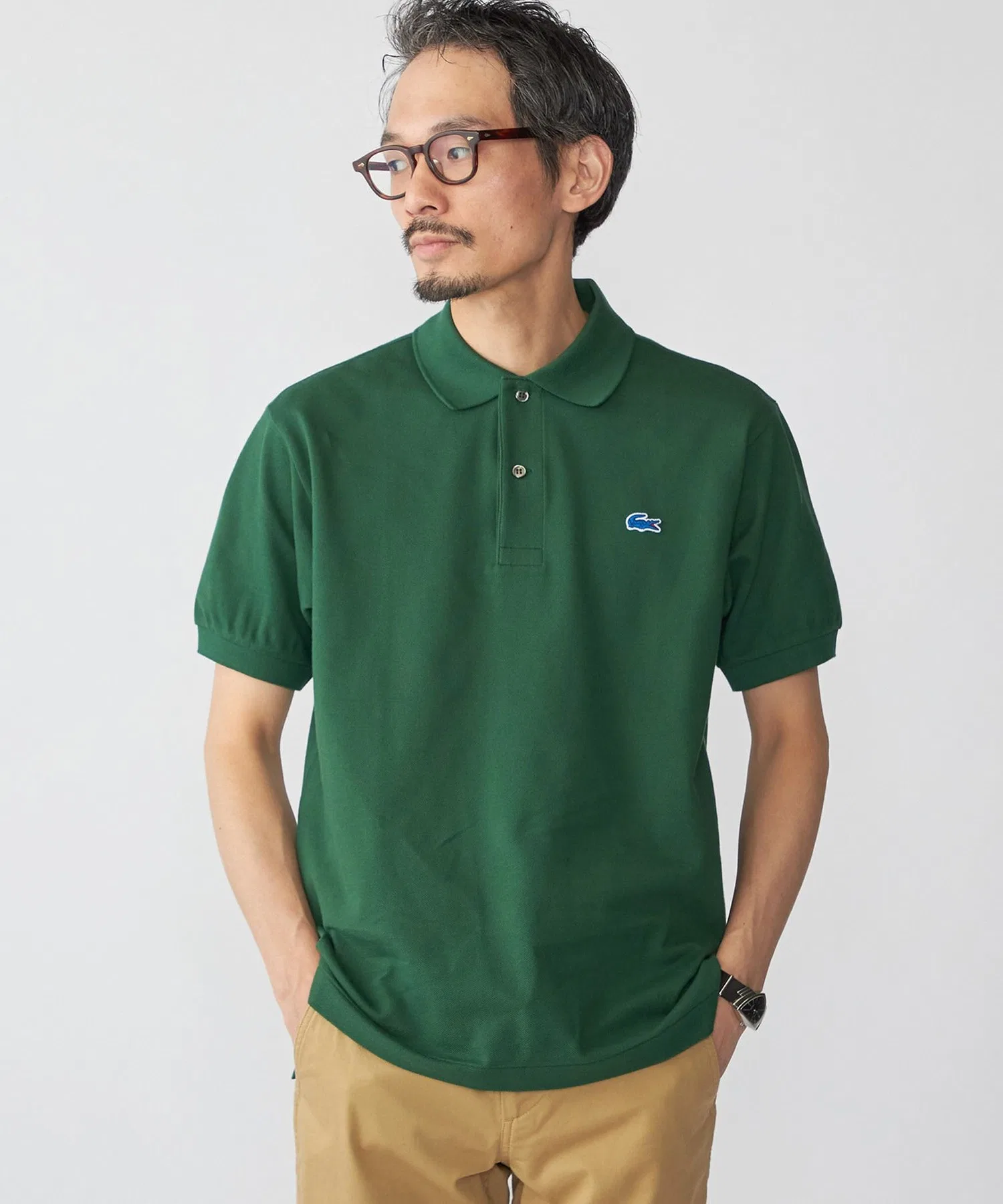 [Эксклюзивно для SHIPS] LACOSTE: Поло с удлиненной задней частью