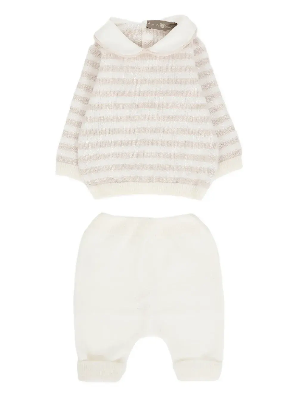 

Шелковая блузка с фестонами Little Bear, белый