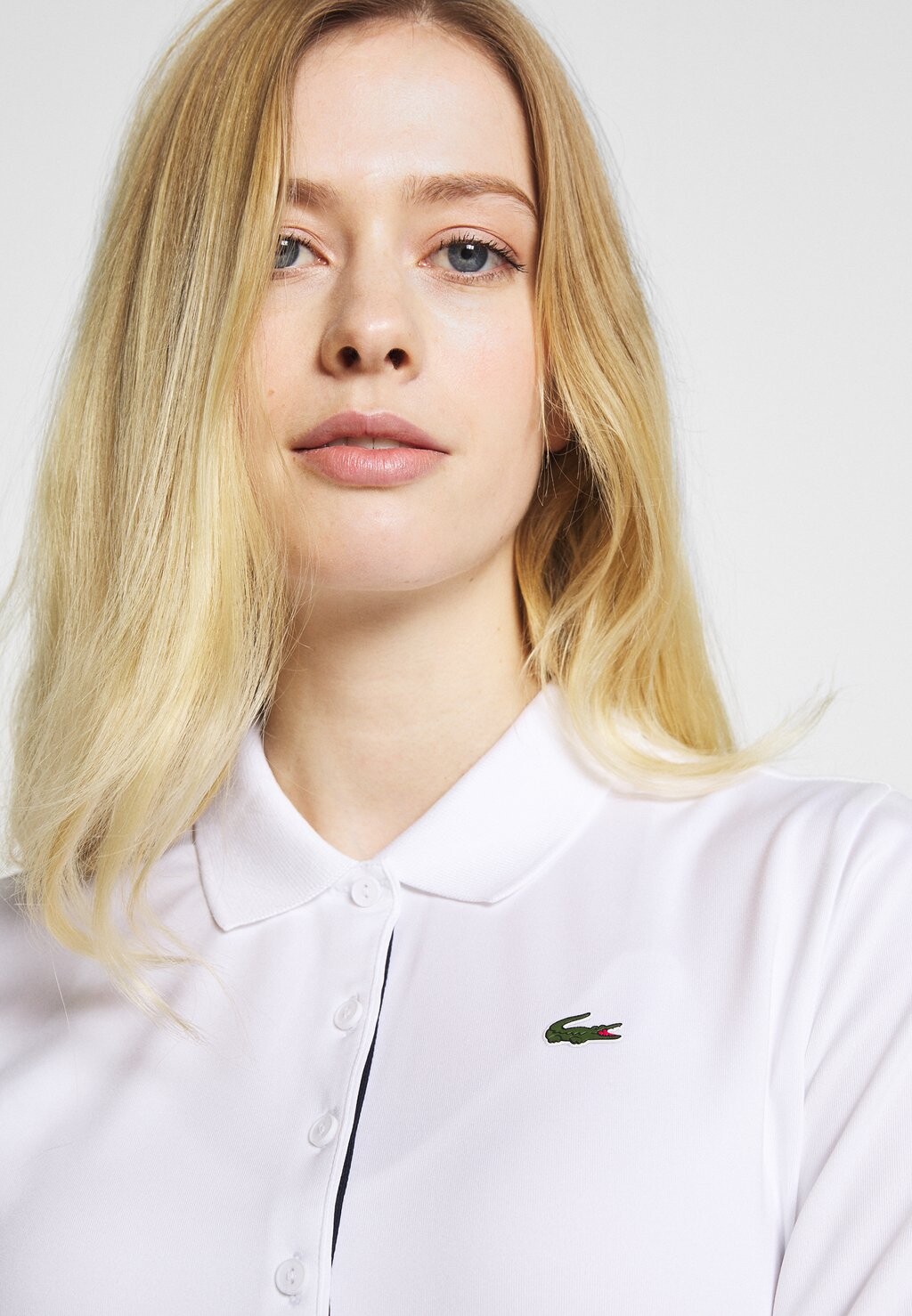 Футболка спортивная Lacoste, белая — фото 4