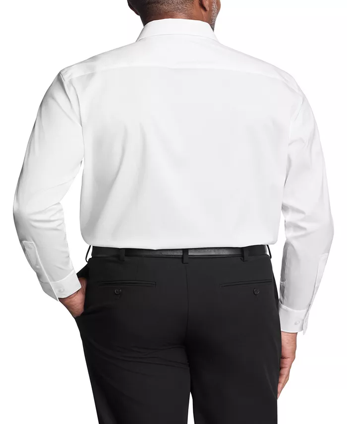 Мужская классическая рубашка Regular Fit с эластичной тканью Calvin Klein, белый — фото 2