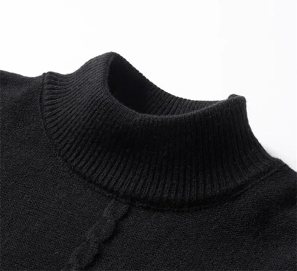 Мужской полувысокий свитер Fall and Winter Thickening Bottoming Knit — фото 3