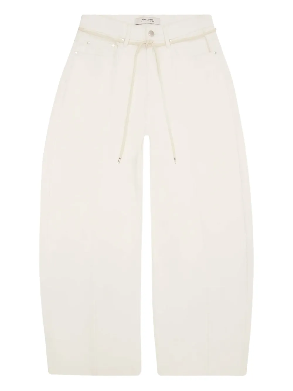 

Широкие джинсы со швом вразутюжку Aboutblank, белый