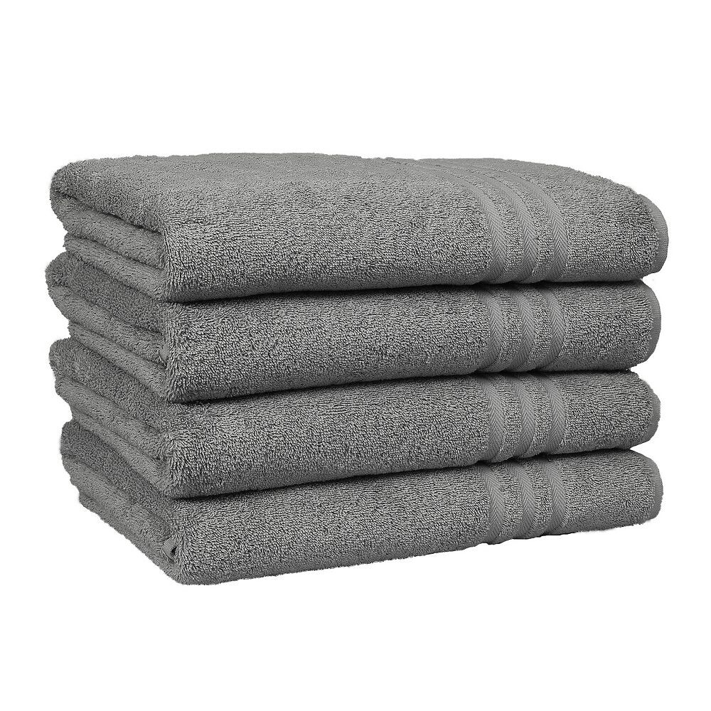 

Linum Home Textiles Набор банных полотенец из турецкого хлопка из 4 предметов, цвет Dark Grey
