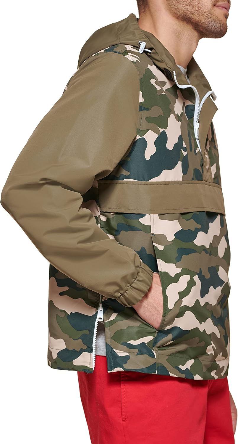 Мужская легкая куртка-поповер в стиле ретро от Tommy Hilfiger Taslan, New Camouflage — фото 3