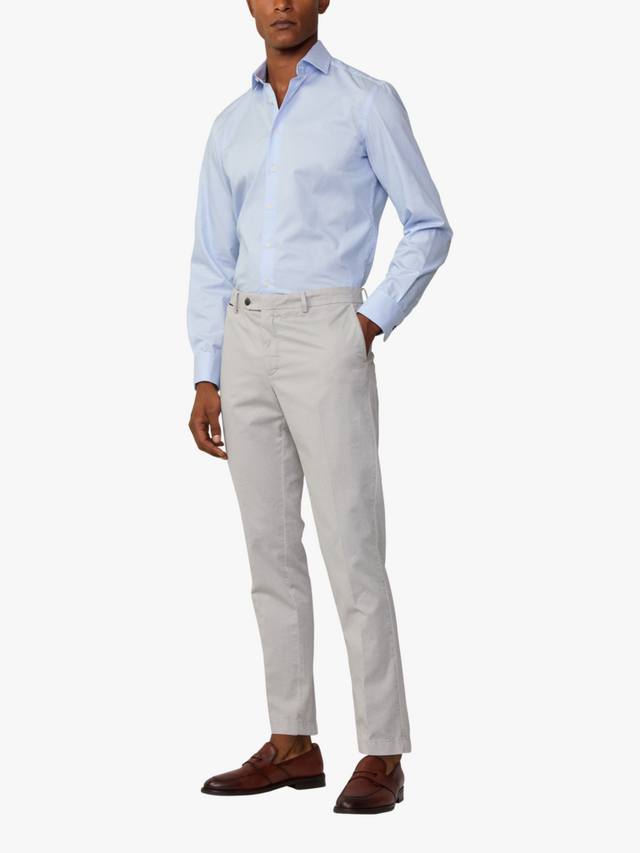 

Облегающие кенсингтонские брюки-чинос Hackett London, цвет Pale Grey